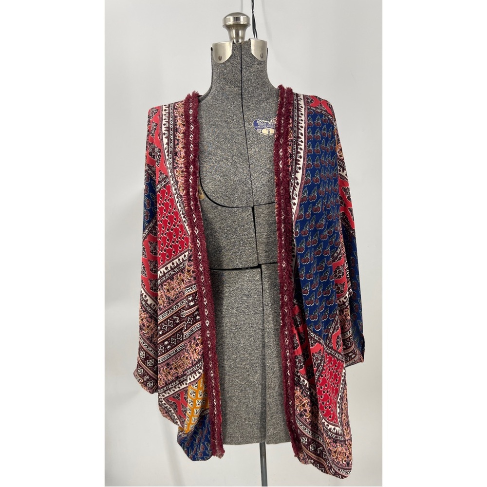 Umgee Patchwork, Open Front Cocoon Style Poncho K… - image 7